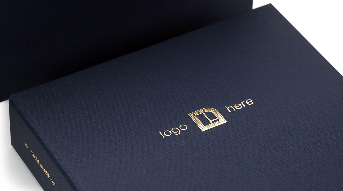 Colorplan Imperial Blue Buckram and gold hot foil Colorplan Imperial Blue Buckram and gold hot foil