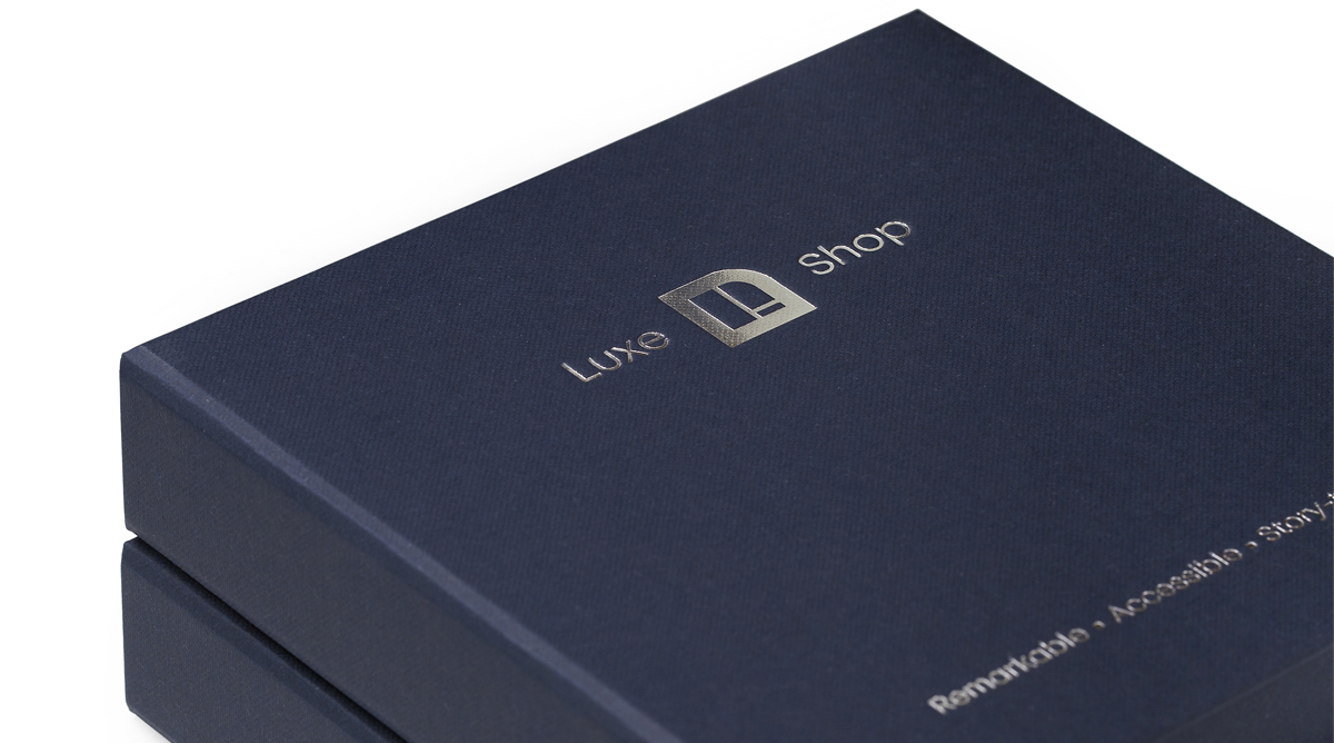 Colorplan Imperial Blue Buckram and silver hot foil Colorplan Imperial Blue Buckram and silver hot foil