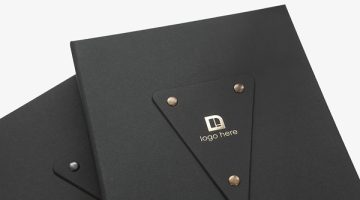 Exclusive Rigid Event Black Box in Colorplan Ebony Buckram
