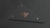 Colorplan Ebony Silkweave nameplate rivets copper hot foil Colorplan Ebony Silkweave nameplate rivets copper hot foil