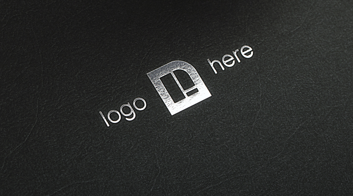 Colorplan Ebony black leather luxury box silver foil