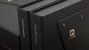 Colorplan Ebony leather gold logo black luxury box Colorplan Ebony leather gold logo black luxury box