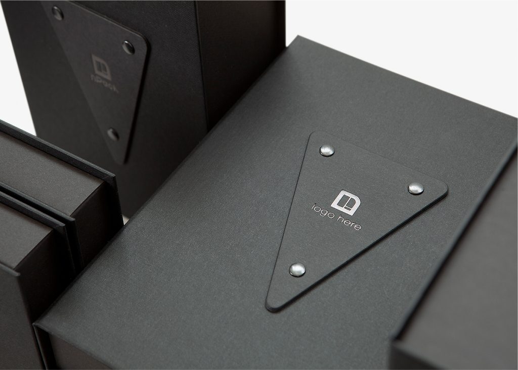Exclusive Rigid Presentation Black Box in Colorplan Ebony Silkweave