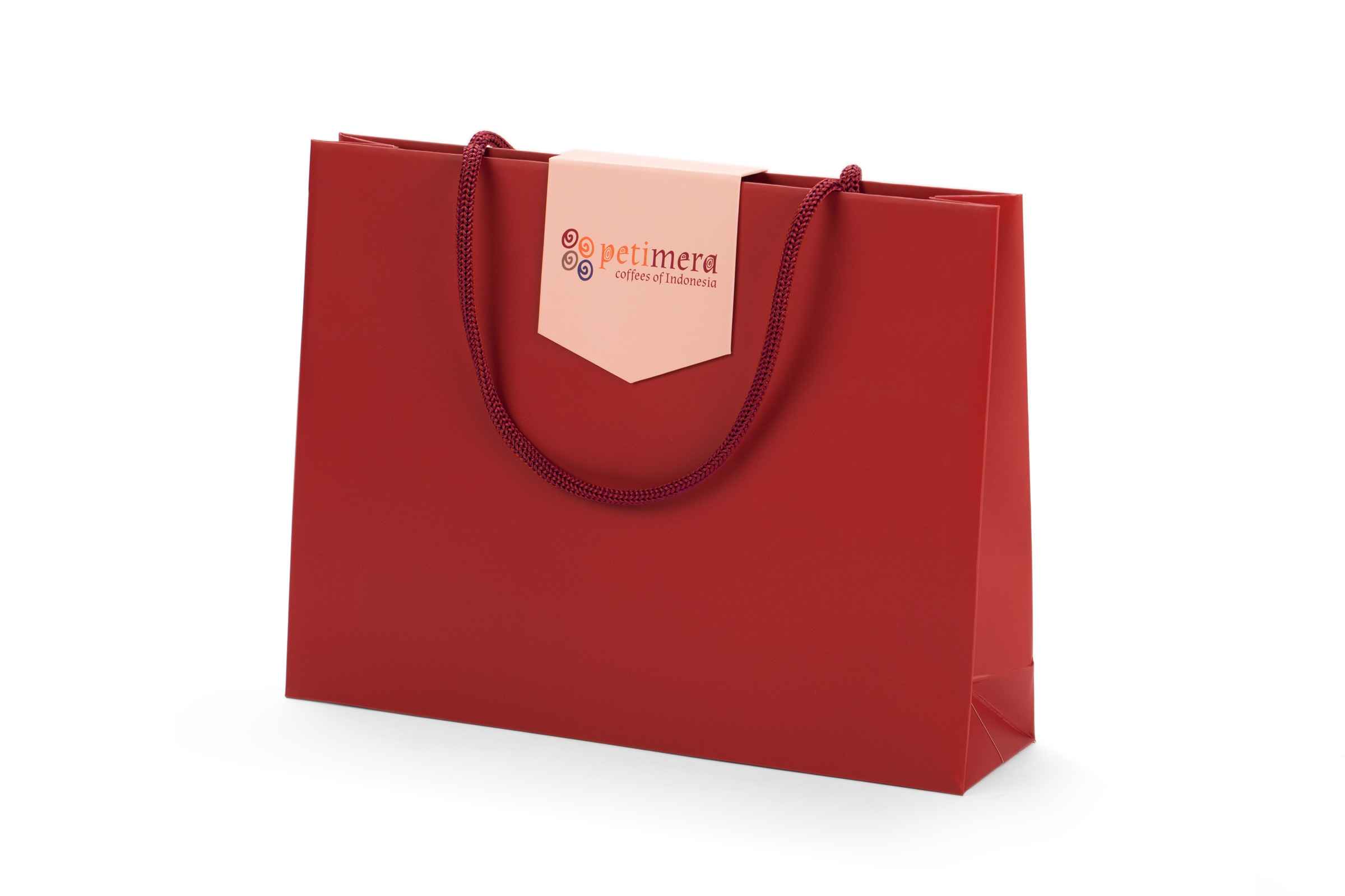 custom event paper bag design with inventive magnetic closure flap developed by nPack