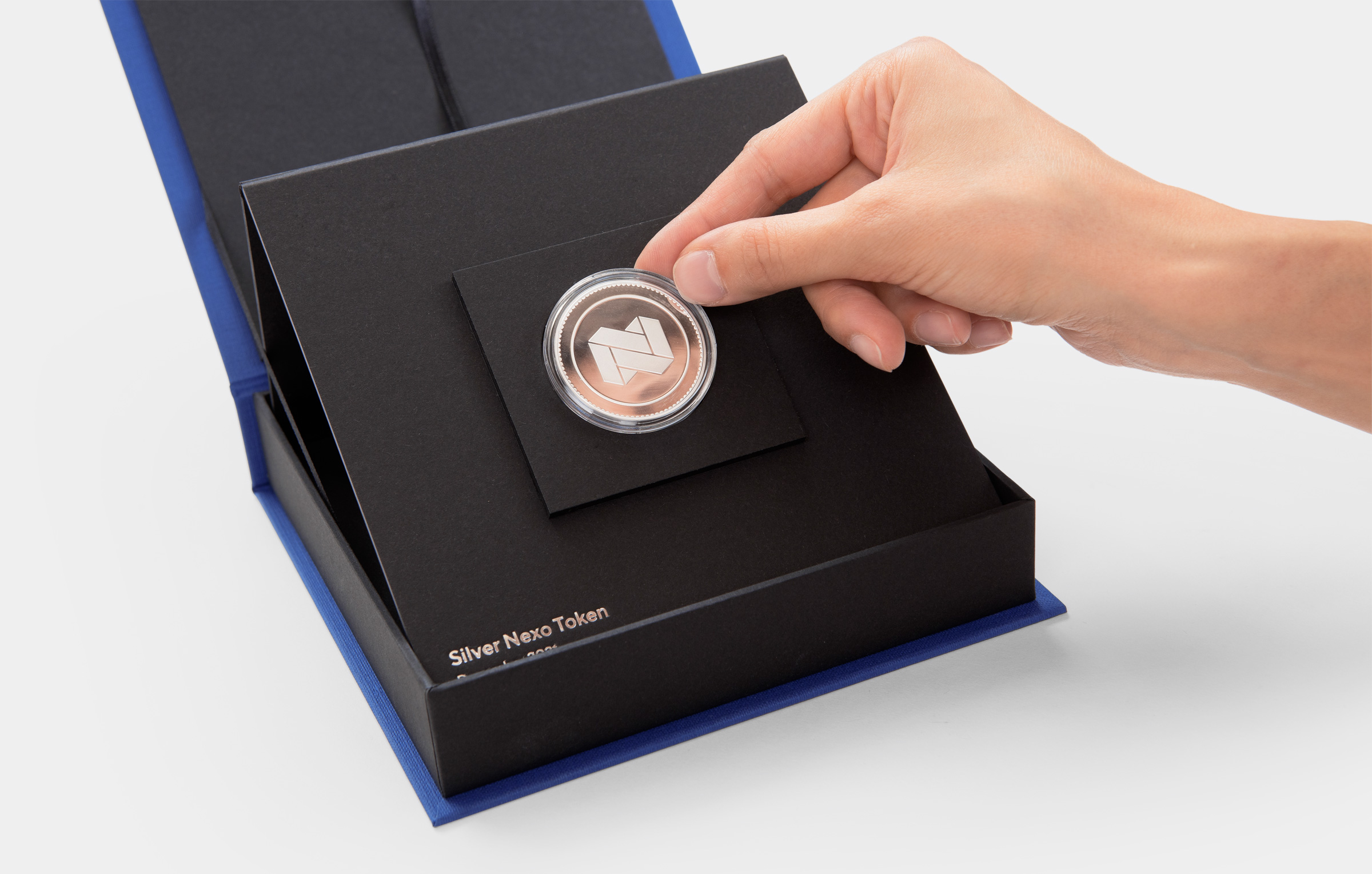 rigid display box for coin capsule nexo