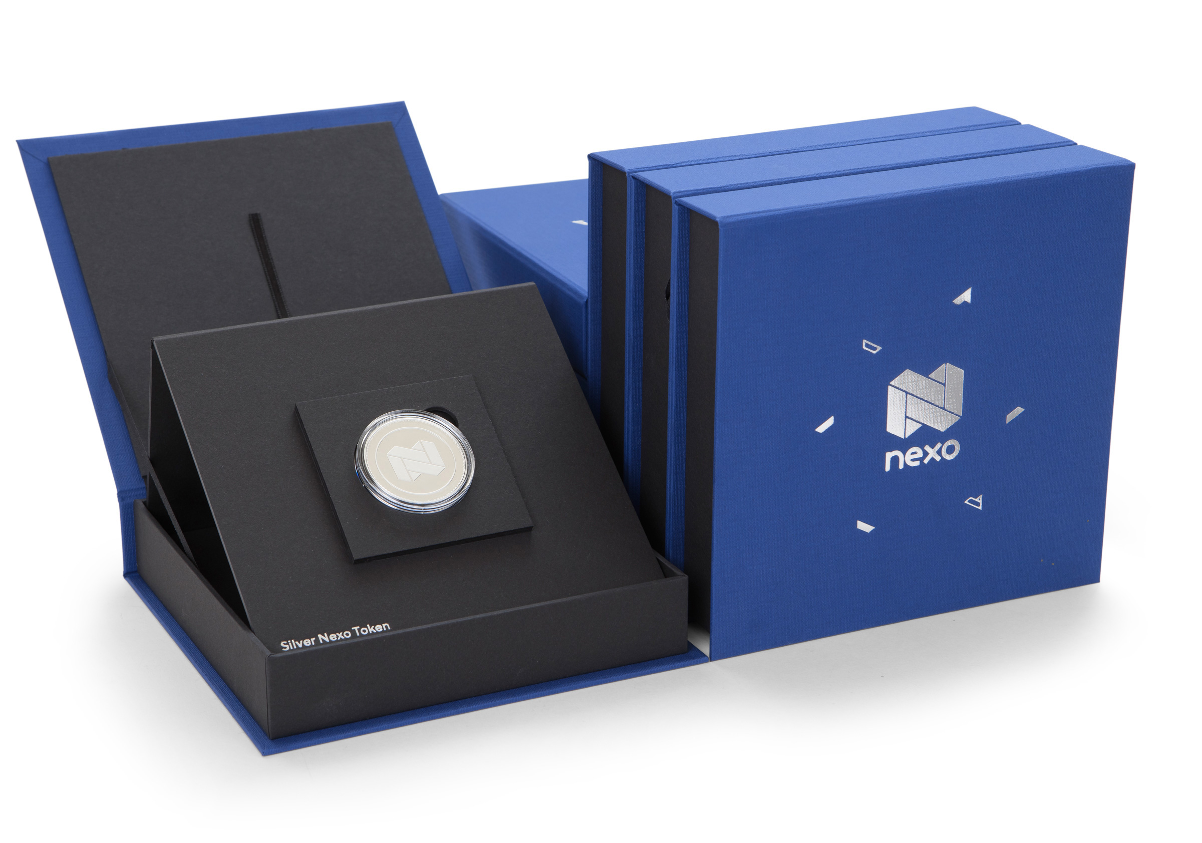 coin display boxes with logo and a custom easel lifting insert, exclusive box design created by nPack