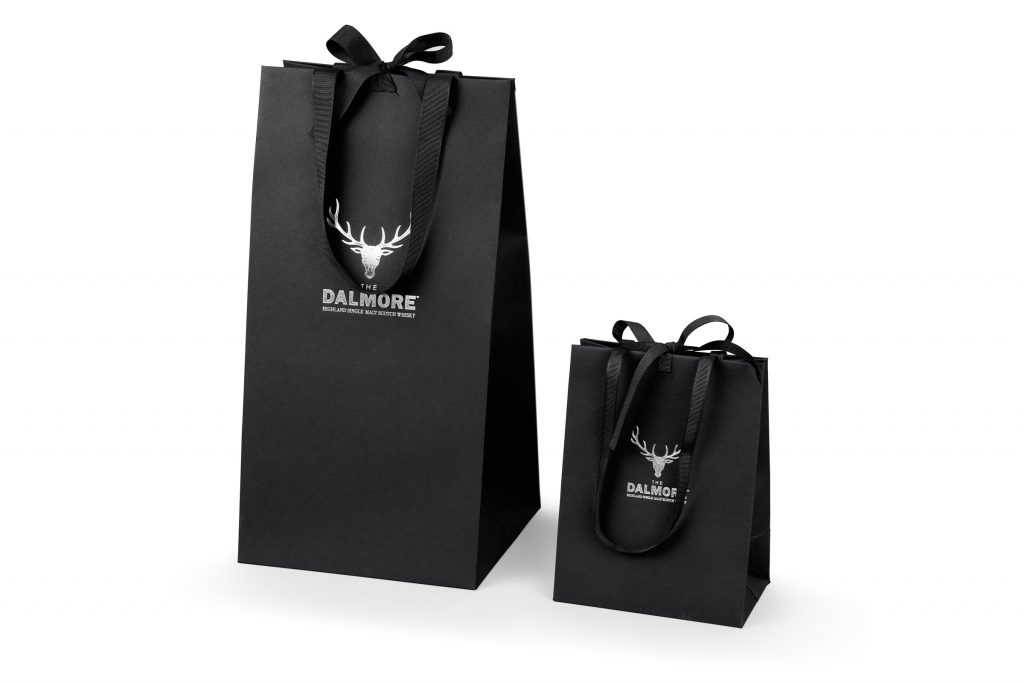 reusable luxury bottle bags for the Dalmore whisky used for events and promotion