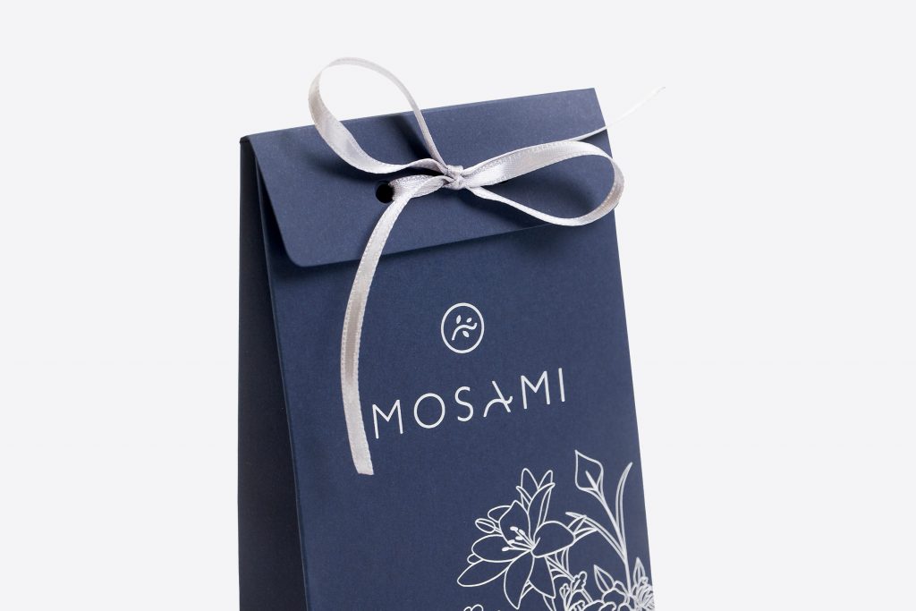 Blue luxury gift bag